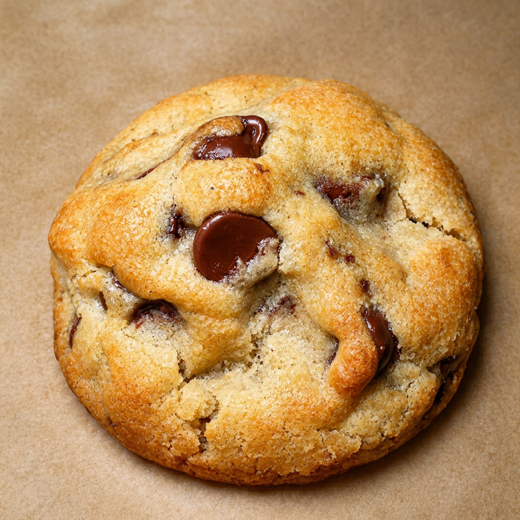 Polished Classic Chip cookie close-up